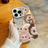 Cute Labubu Laser Cover - Full Protection IMD Phone Shell