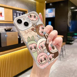 Cute Labubu Laser Cover - Full Protection IMD Phone Shell