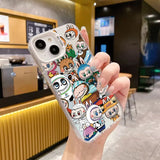 Cute Labubu Laser Cover - Full Protection IMD Phone Shell